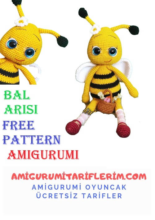 Amigurumi Bal Arısı Yapımı Ücretsiz Tarif